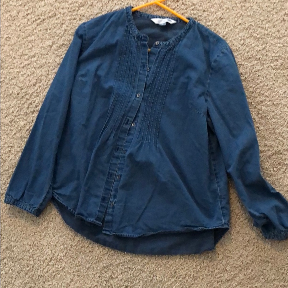 Denim button up shirt